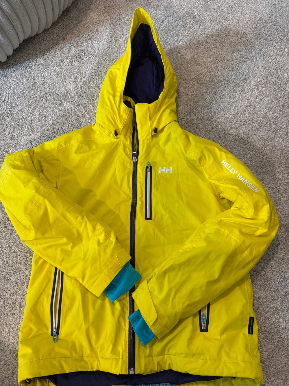 Helly Hansen Bright Yellow Men's Hooded  Jacket